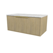 Elwood Dockland 900mm Carrara Wall Hung Single Vanity Unit
